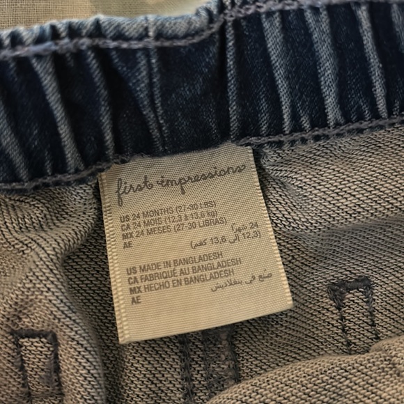 2PC First Impressions Toddler Jeans - Sz 24M - Picture 4 of 6